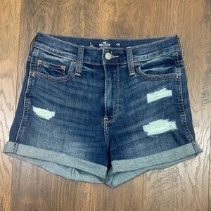 Hollister High-Rise Short 3” Soft Stretch Distressed Jean Shorts.